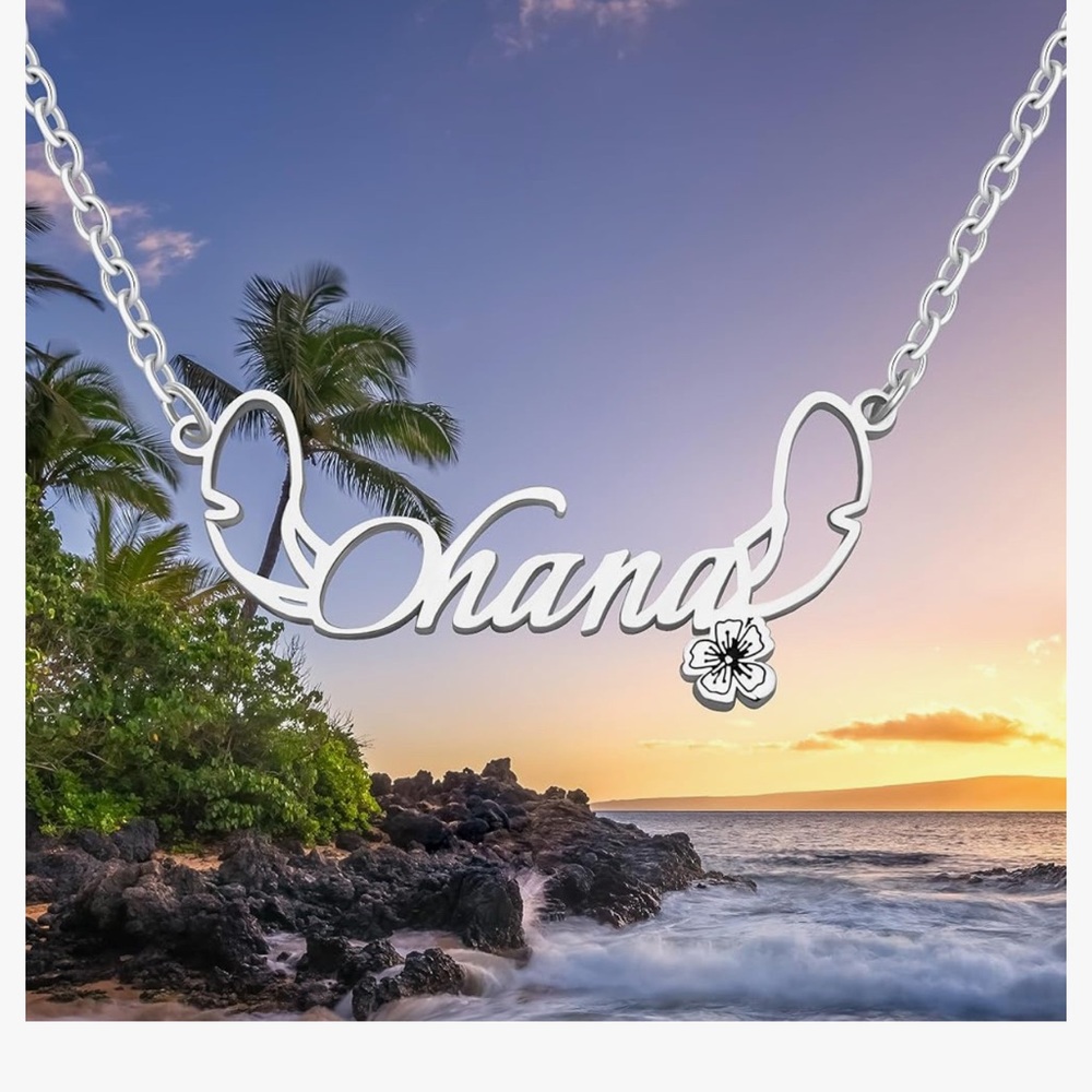 Chic Nation Silver Ohana Heart Necklace